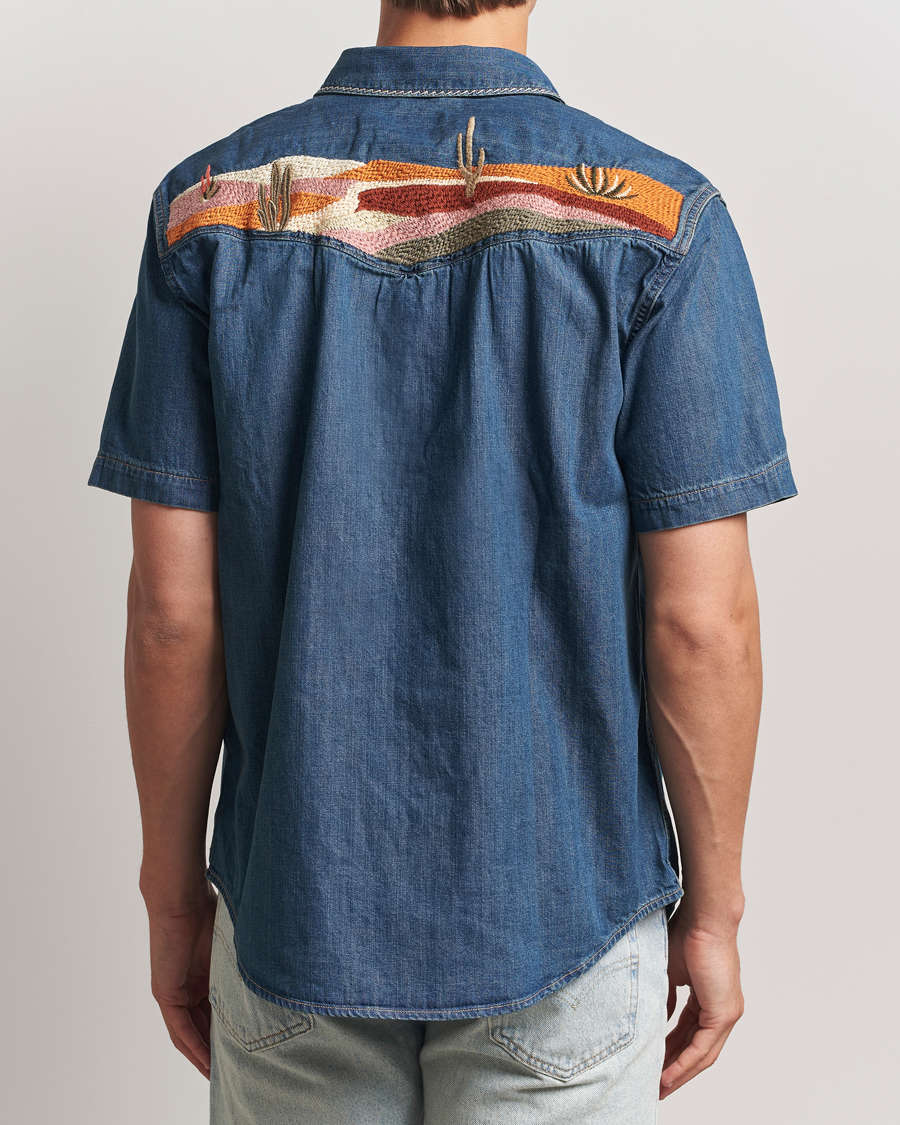Herren | Hemden | Levi's | Relaxed Fit Short Sleeve Western Shirt Dark Blue