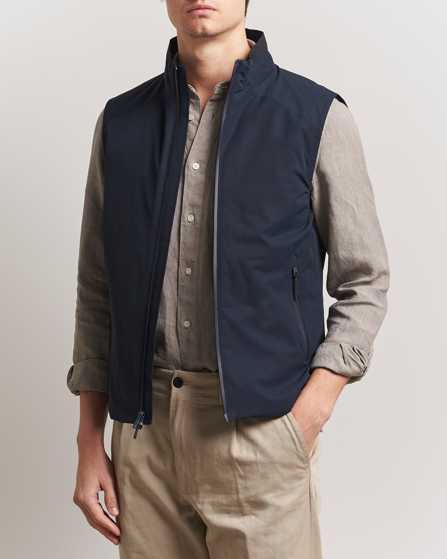 Herren | Jacken | Woolrich | Sailing Two Layer Vest Melton Blue