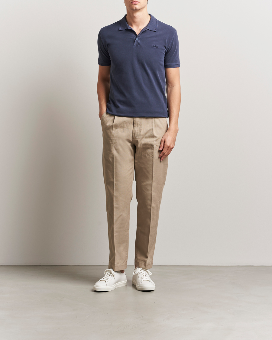 Herren | Poloshirts | Woolrich | Mackinack Polo Melton Blue