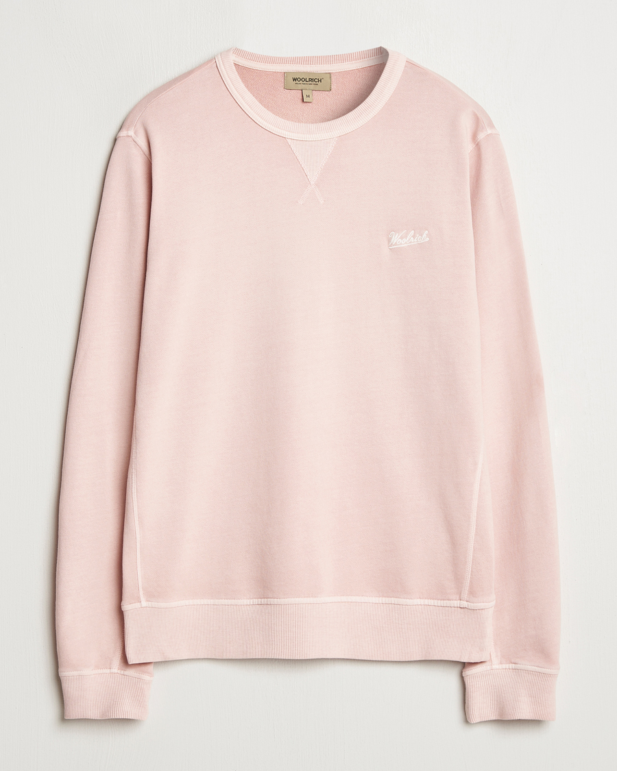 Herren | Pullover | Woolrich | Garment Dyed Crewneck Rose Smoke
