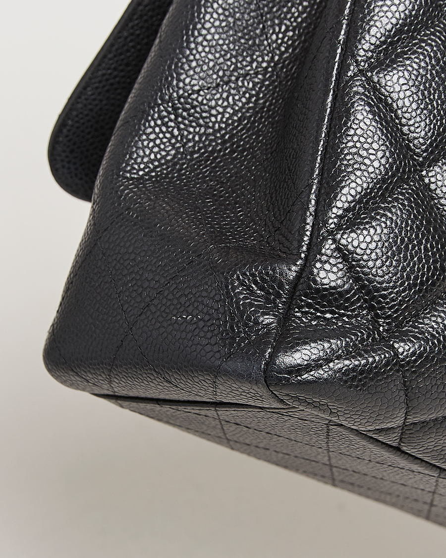 Herren | Chanel Pre-Owned Classic Single Flap Maxi Black Caviar | Chanel Pre-Owned | Classic Single Flap Maxi Black Caviar
