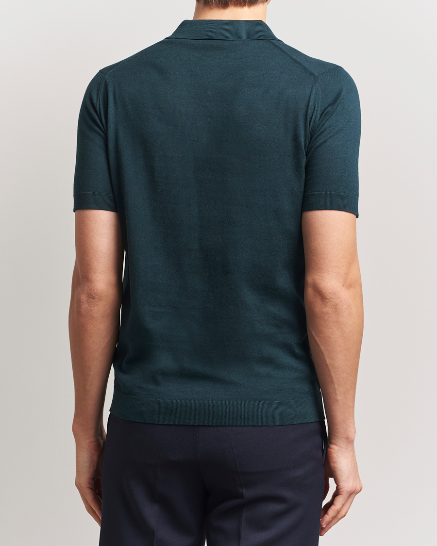 Herren | Poloshirts | John Smedley | Adrian Slim Fit Sea Island Polo Rain Forest