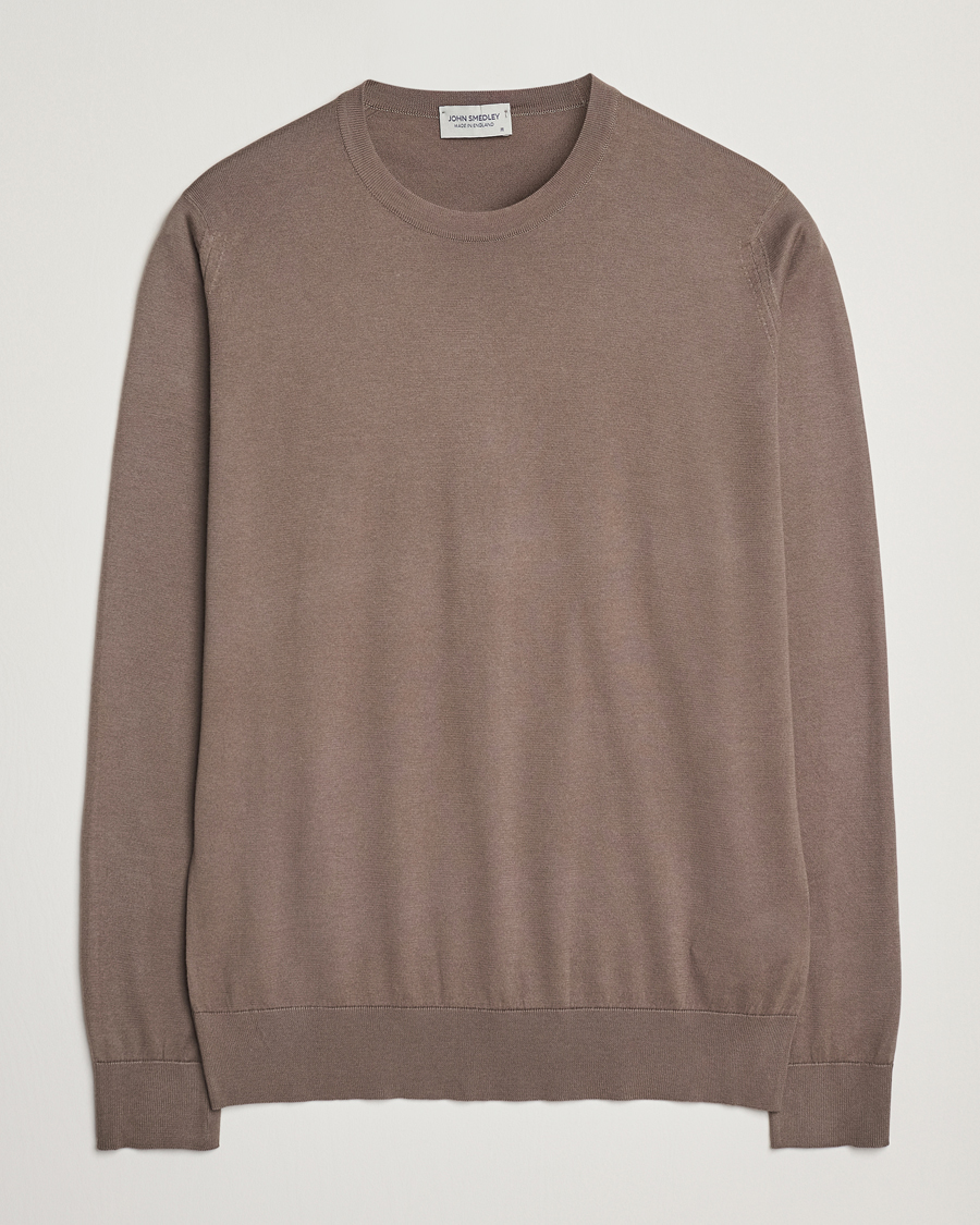 Herren | Pullover | John Smedley | Rowland Sea Island Crew Neck Pullover Beige Musk
