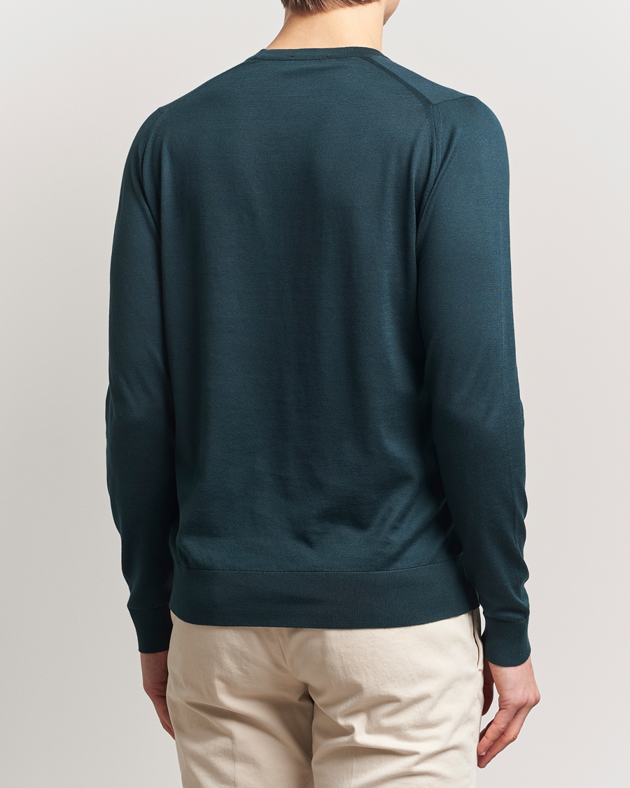 Herren | Pullover | John Smedley | Rowland Sea Island Crew Neck Pullover Rain Forest