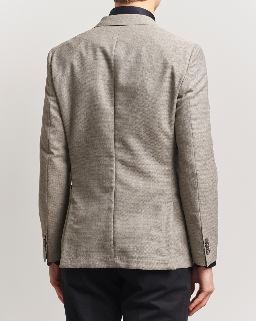 Herren | Sakkos | BOSS BLACK | Huge Wool Double Breasted Blazer Light Beige