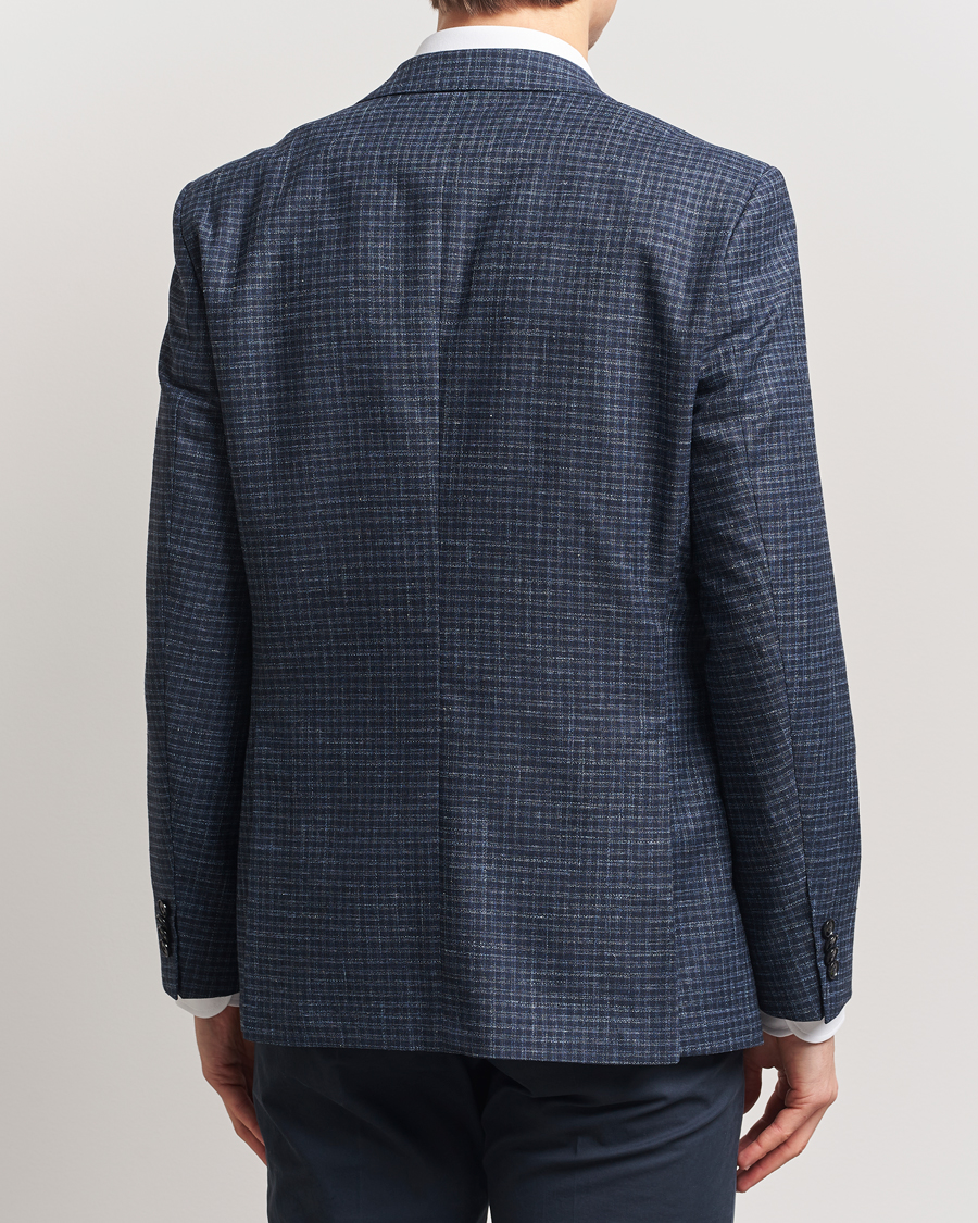 Herren | Sakkos | BOSS BLACK | Janson Wool Dogtooth Blazer Medium Blue