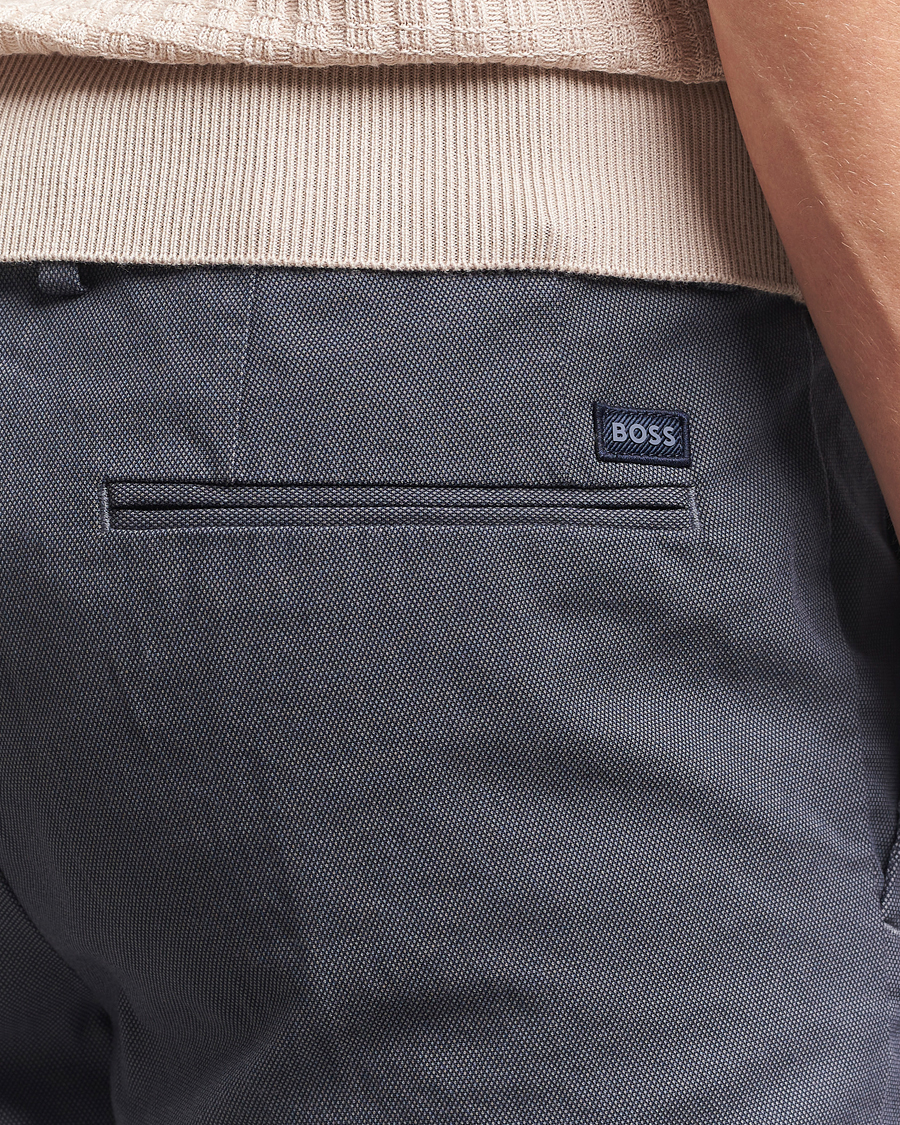 Herren | Hosen | BOSS BLACK | Kaito Structured Cotton Pants Dark Blue