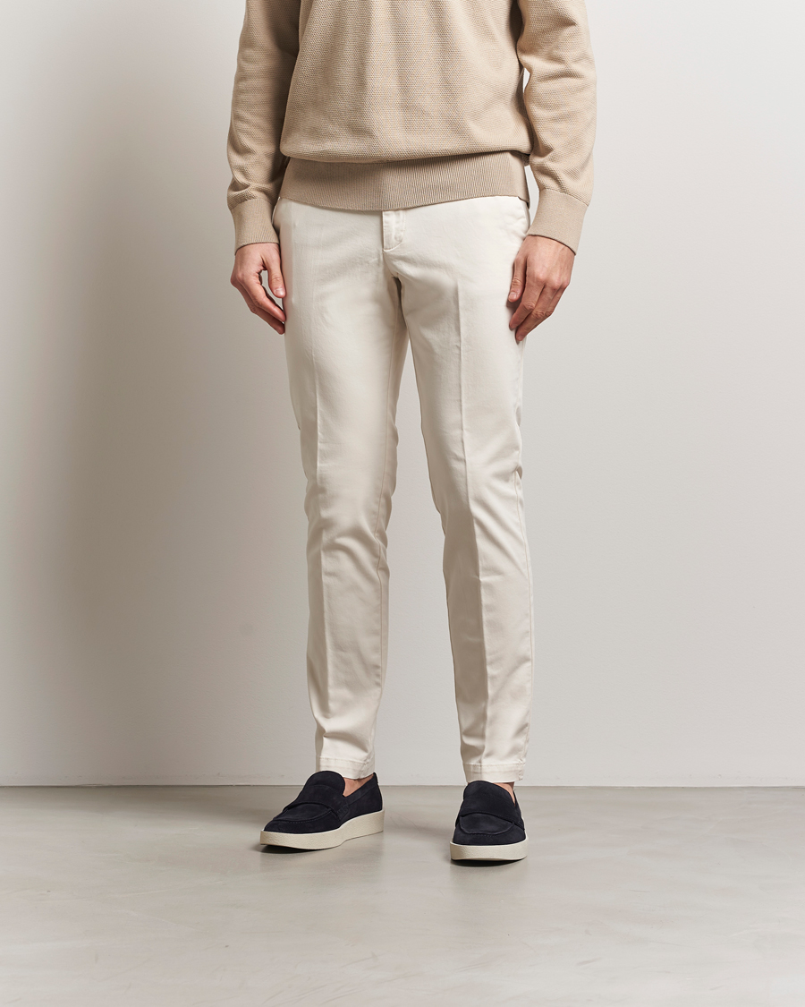 Herren | Hosen | BOSS BLACK | Kaito1 Cotton Chinos Open White