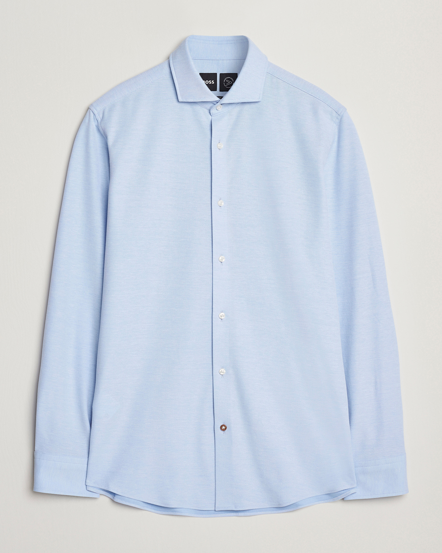 Herren | Hemden | BOSS BLACK | Hank Structured Shirt Light Blue