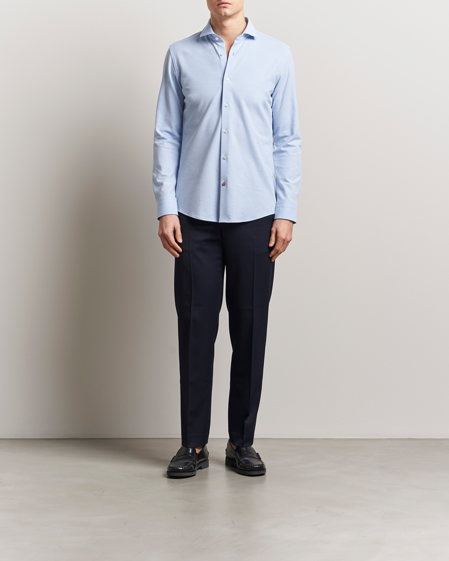 Herren | Hemden | BOSS BLACK | Hank Structured Shirt Light Blue