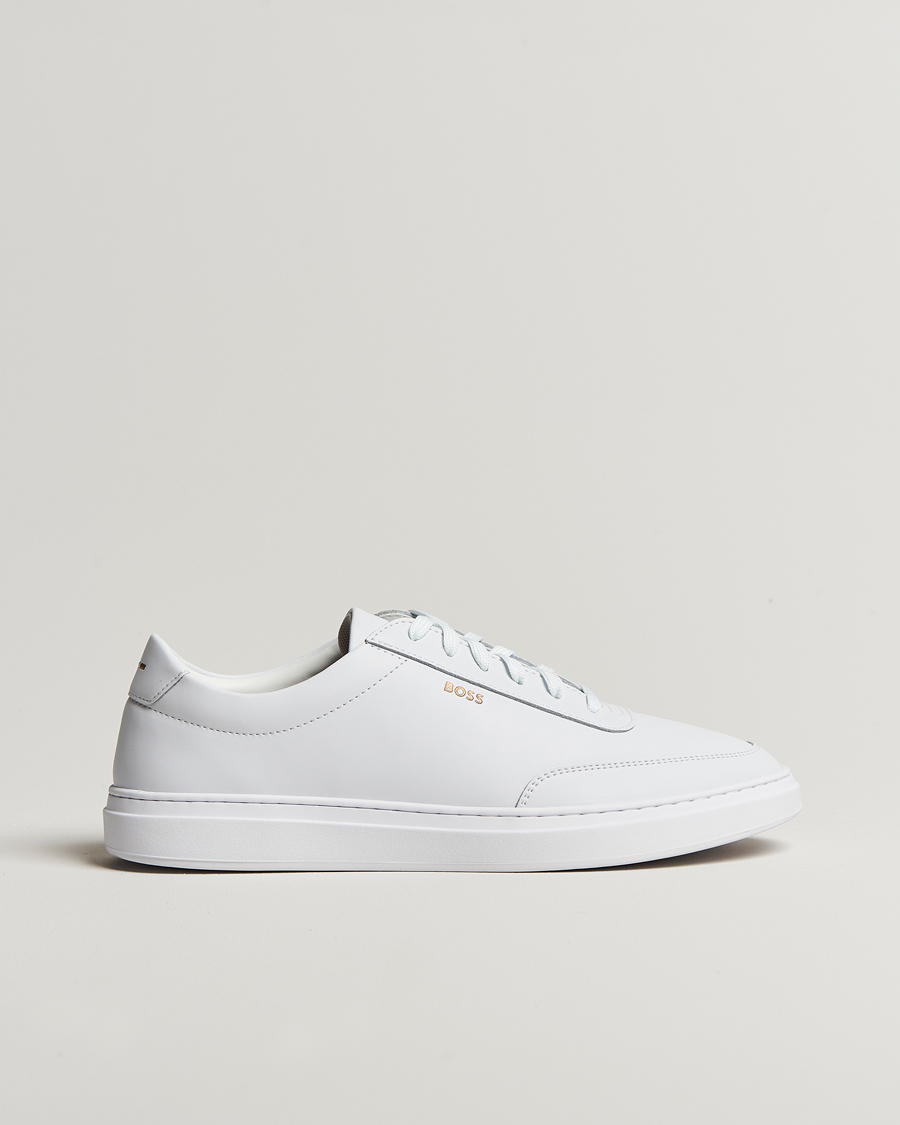 Herren | BOSS BLACK Kieran Leather Sneaker White | BOSS BLACK | Kieran Leather Sneaker White