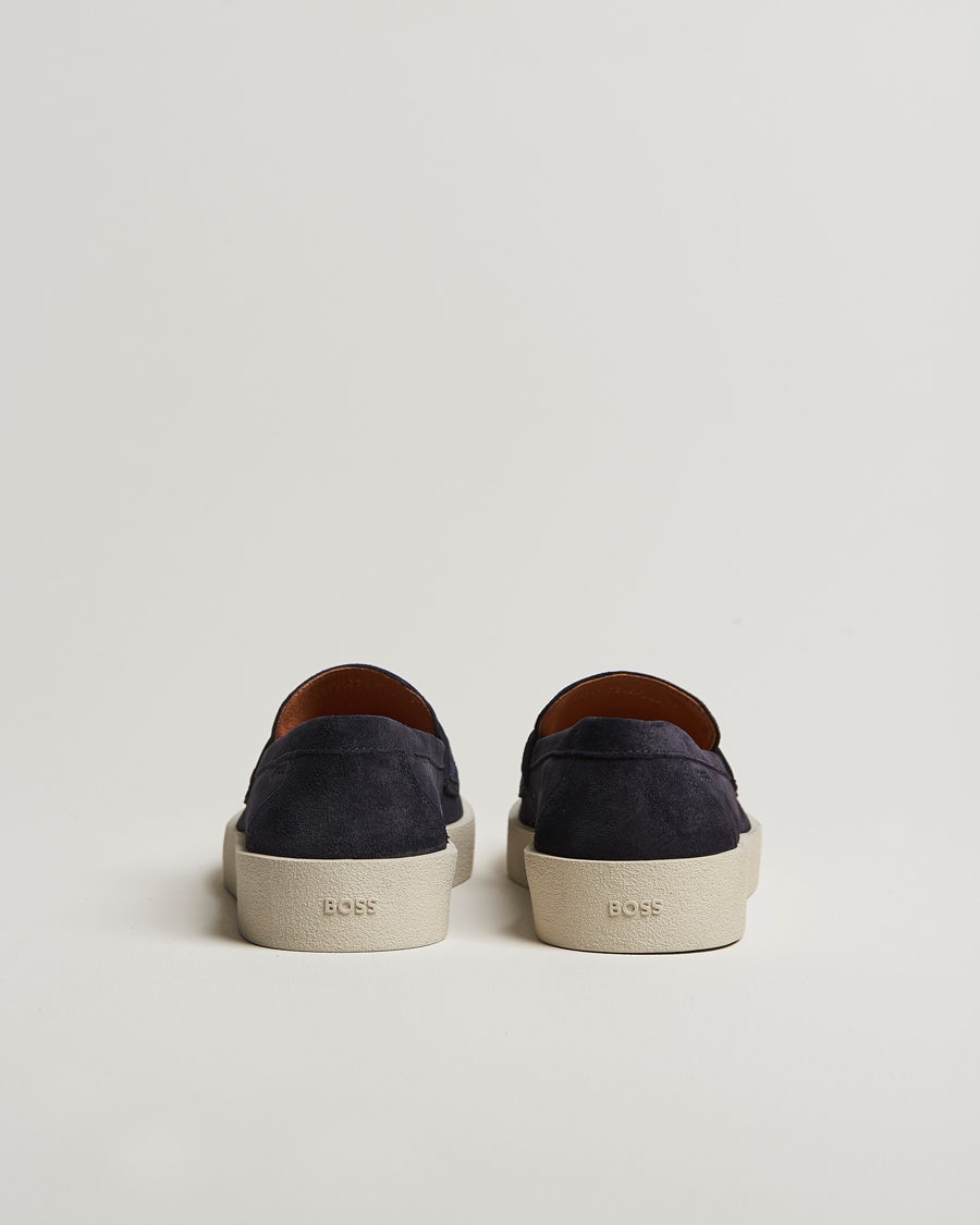 Herren | BOSS BLACK Clay Suede Loafer Dark Blue | BOSS BLACK | Clay Suede Loafer Dark Blue