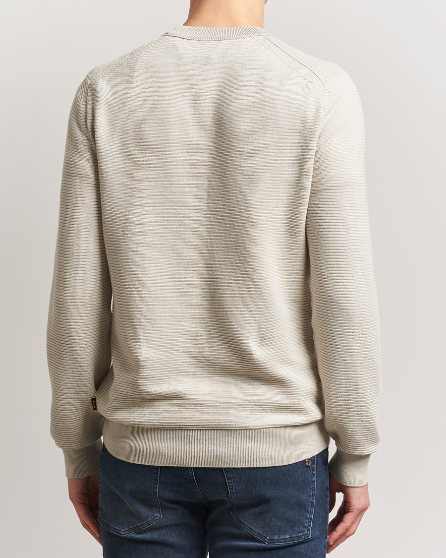 Herren | Pullover | BOSS ORANGE | Aspoki Structured Knitted Sweater Light Beige