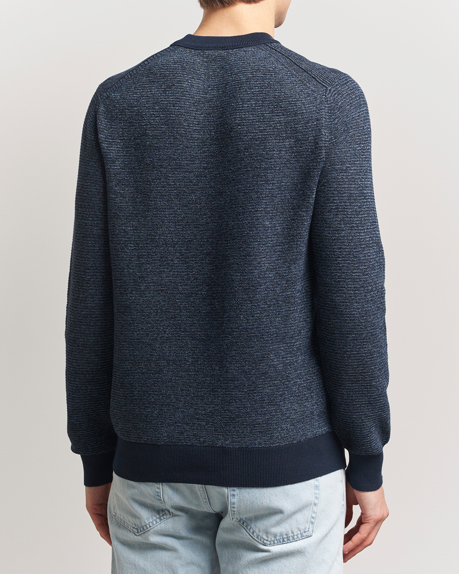Herren | Pullover | BOSS ORANGE | Aspoki Structured Knitted Sweater Dark Blue