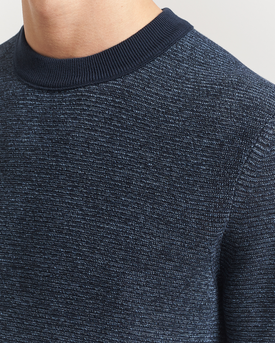 Herren | Pullover | BOSS ORANGE | Aspoki Structured Knitted Sweater Dark Blue