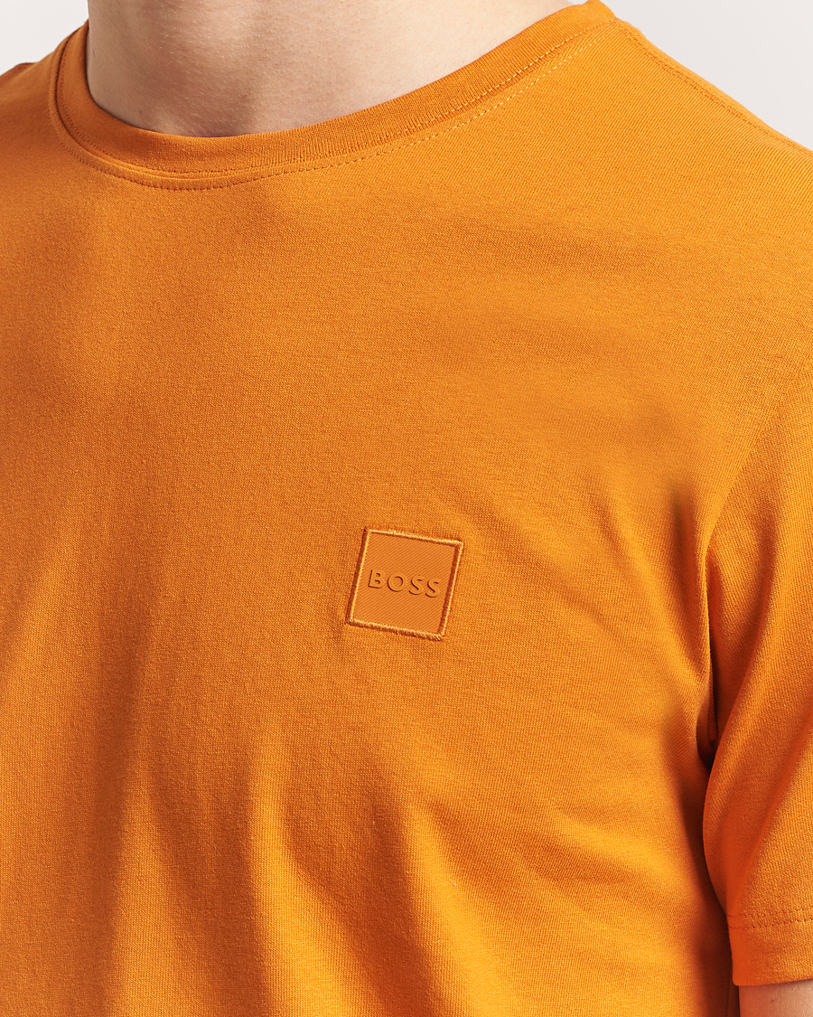Herren | T-Shirts | BOSS ORANGE | Tales Logo Crew Neck T-Shirt Open Orange