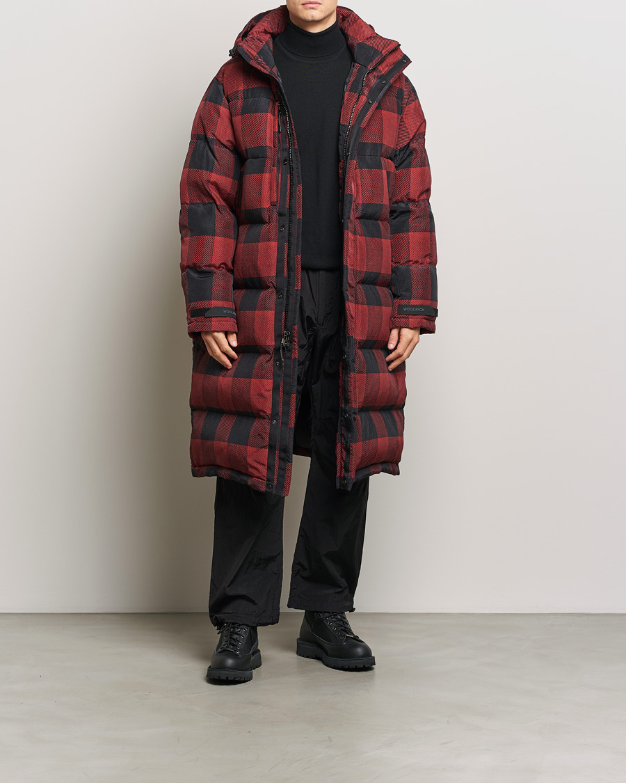 Herren | Jacken | Woolrich | Quilted Check Parka by Todd Snyder Red/Black