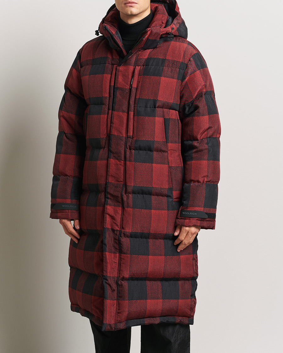 Herren | Jacken | Woolrich | Quilted Check Parka by Todd Snyder Red/Black