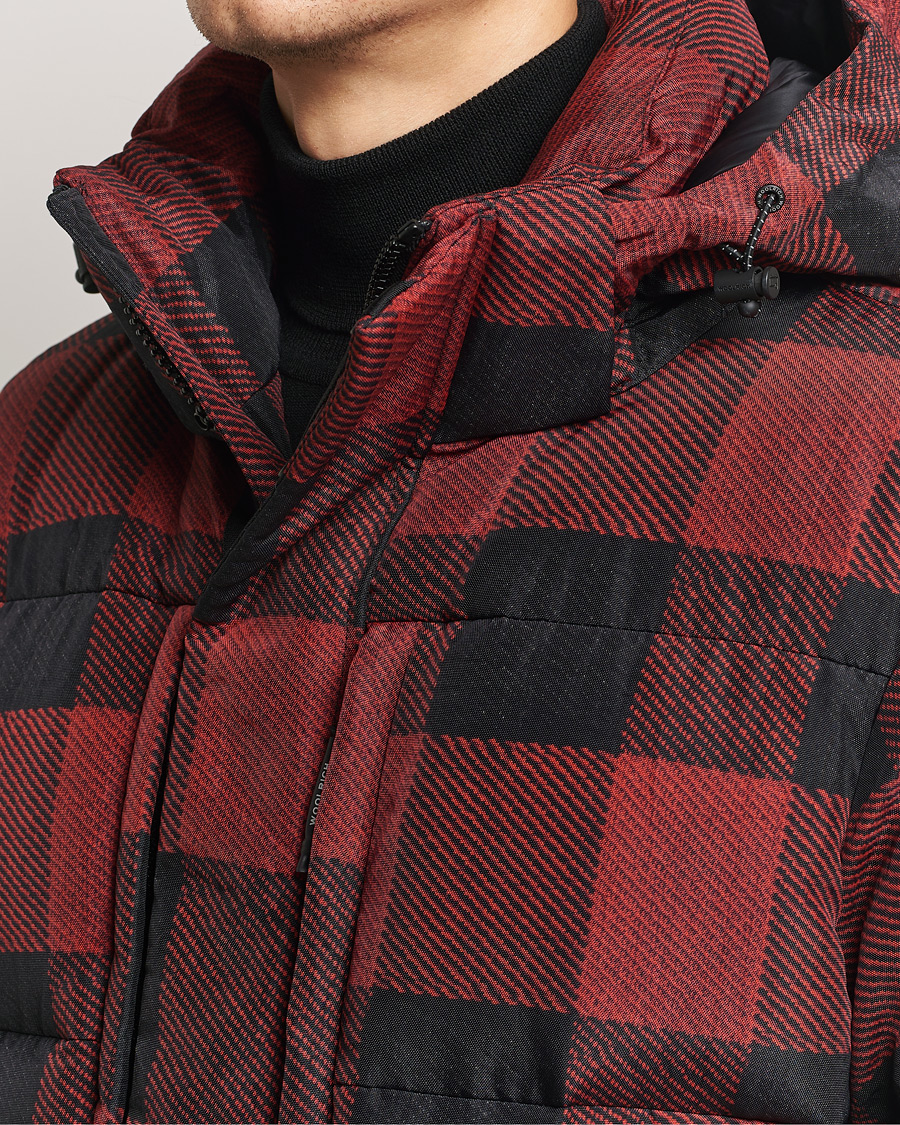 Herren | Jacken | Woolrich | Quilted Check Parka by Todd Snyder Red/Black