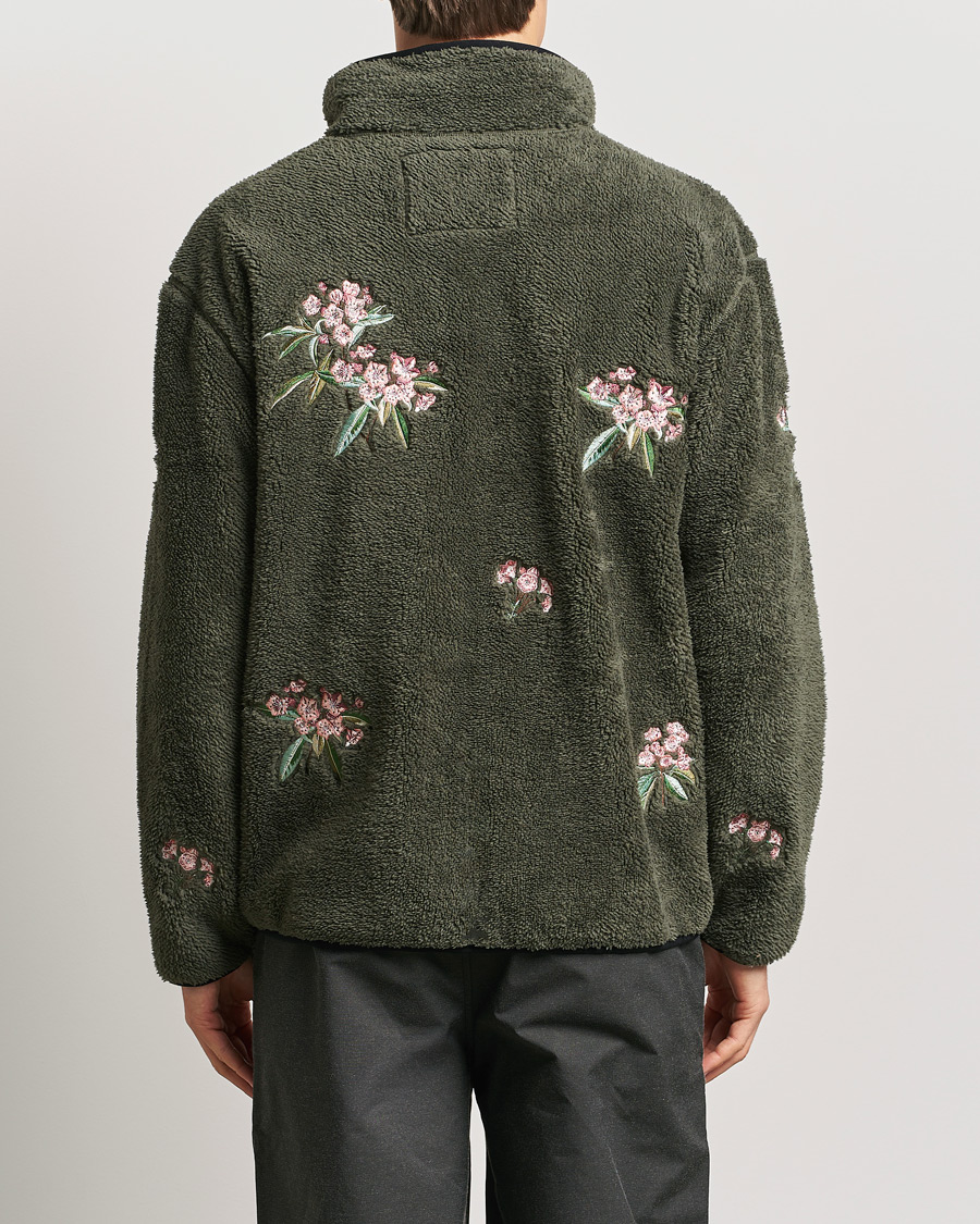 Herren | Pullover | Woolrich | Sherpa Fleece Full Zip by Todd Snyder Green