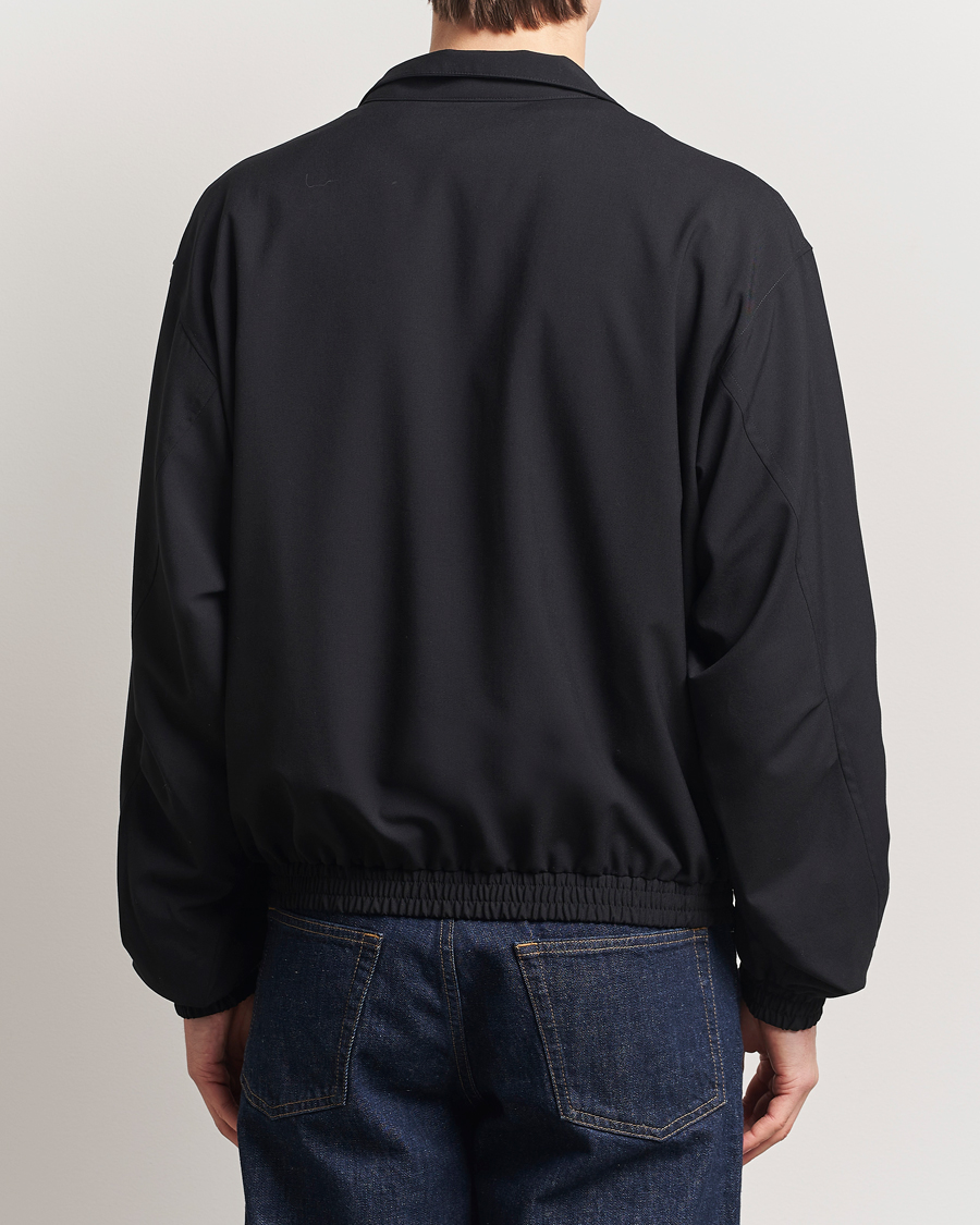 Herren | Jacken | Auralee | Wool Zip Bomber Jacket Black