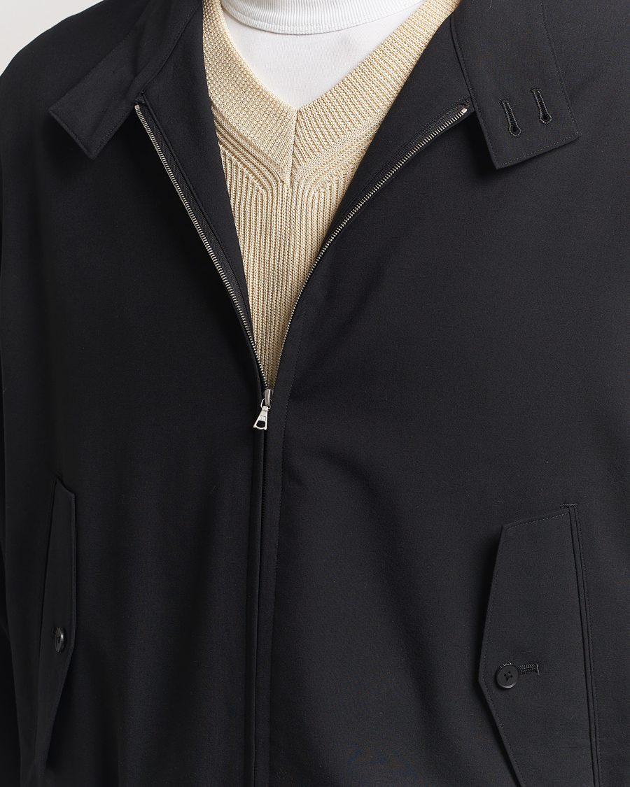 Herren | Jacken | Auralee | Wool Zip Bomber Jacket Black