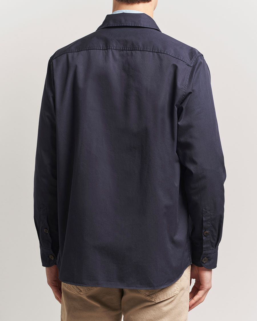 Herren | Hemden | Grigio | Cotton Overshirt Navy