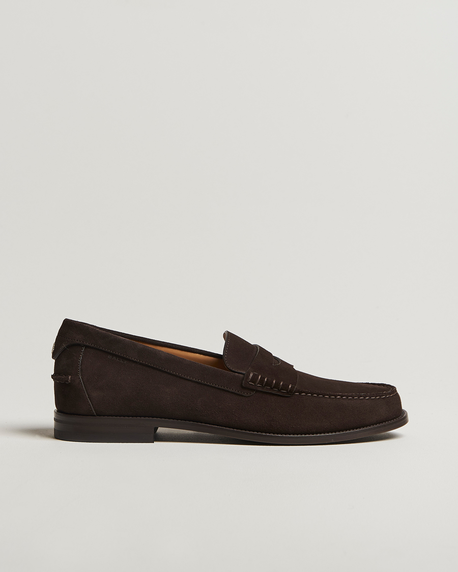 Herren | Bally Charlex Suede Moccasin Ebano | Bally | Charlex Suede Moccasin Ebano