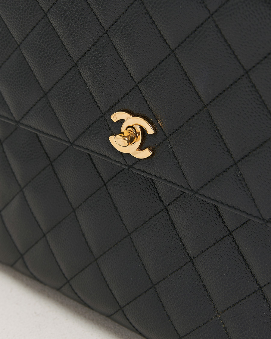 Herren | Chanel Pre-Owned Kelly Top Handle Bag Black Caviar | Chanel Pre-Owned | Kelly Top Handle Bag Black Caviar