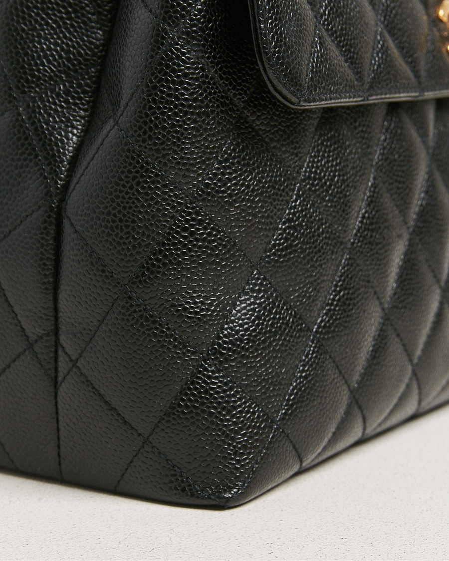 Herren | Chanel Pre-Owned Kelly Top Handle Bag Black Caviar | Chanel Pre-Owned | Kelly Top Handle Bag Black Caviar