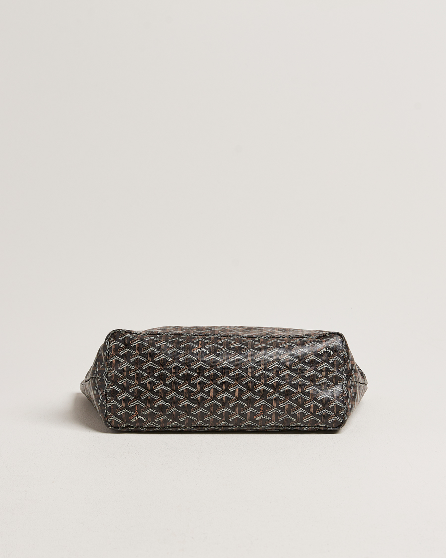 Herren | Goyard Pre-Owned Saint Louis PM Coated Canvas Tote Bag Black | Goyard Pre-Owned | Saint Louis PM Coated Canvas Tote Bag Black