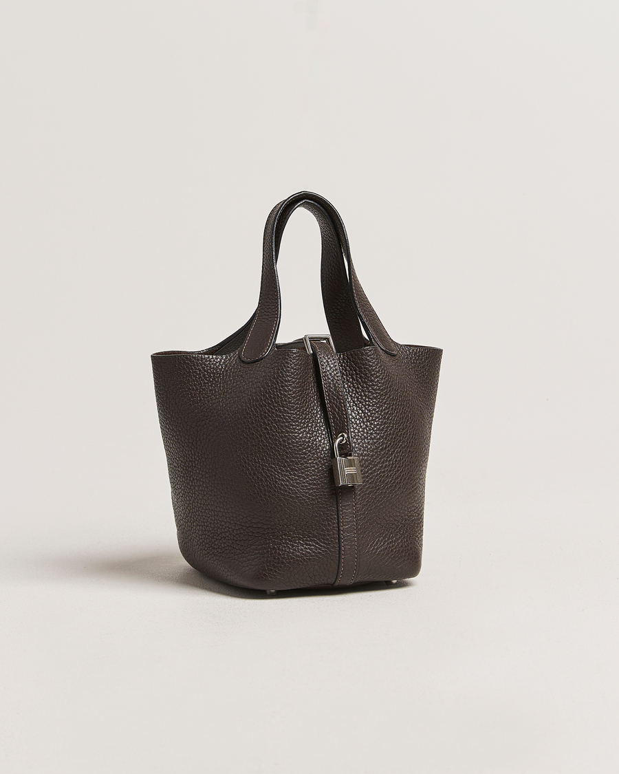 Herren | Hermès Pre-Owned Picotin Lock 18 Taurillon Chocolate | Hermès Pre-Owned | Picotin Lock 18 Taurillon Chocolate