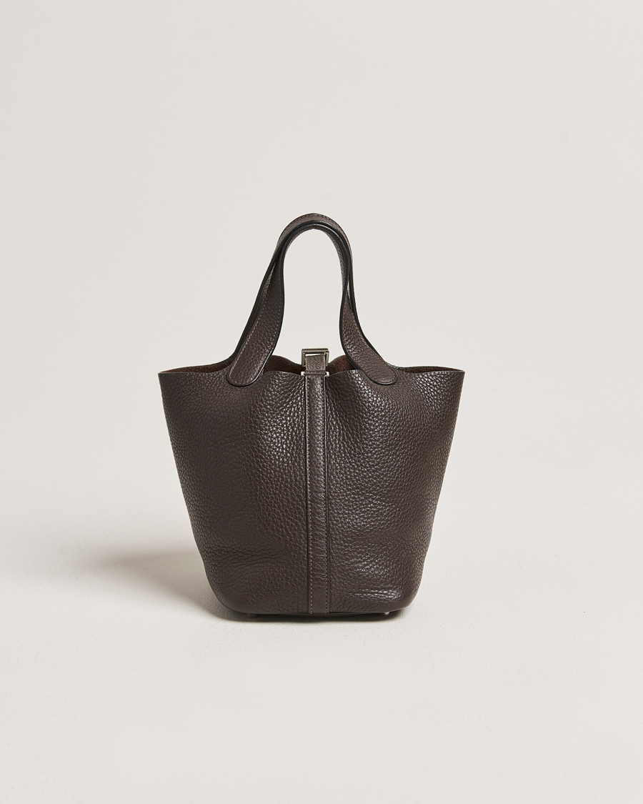 Herren | Hermès Pre-Owned Picotin Lock 18 Taurillon Chocolate | Hermès Pre-Owned | Picotin Lock 18 Taurillon Chocolate