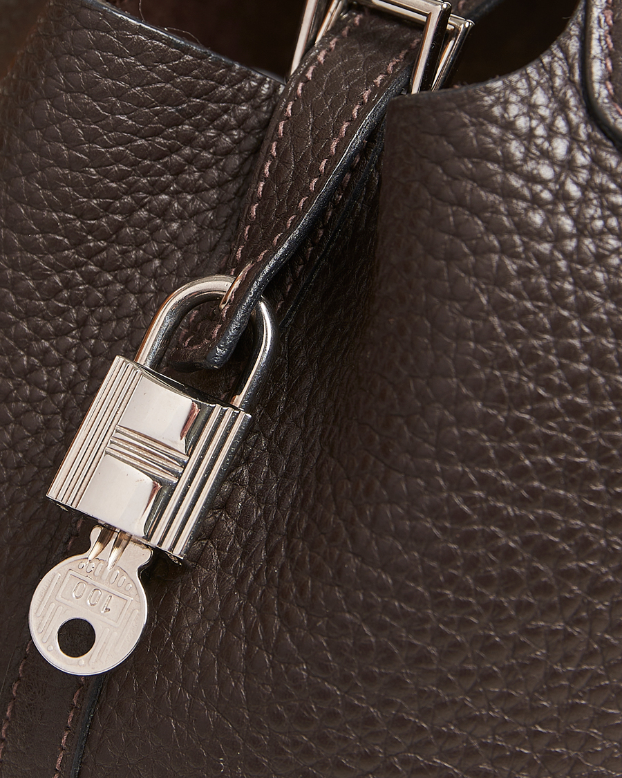 Herren | Hermès Pre-Owned Picotin Lock 18 Taurillon Chocolate | Hermès Pre-Owned | Picotin Lock 18 Taurillon Chocolate