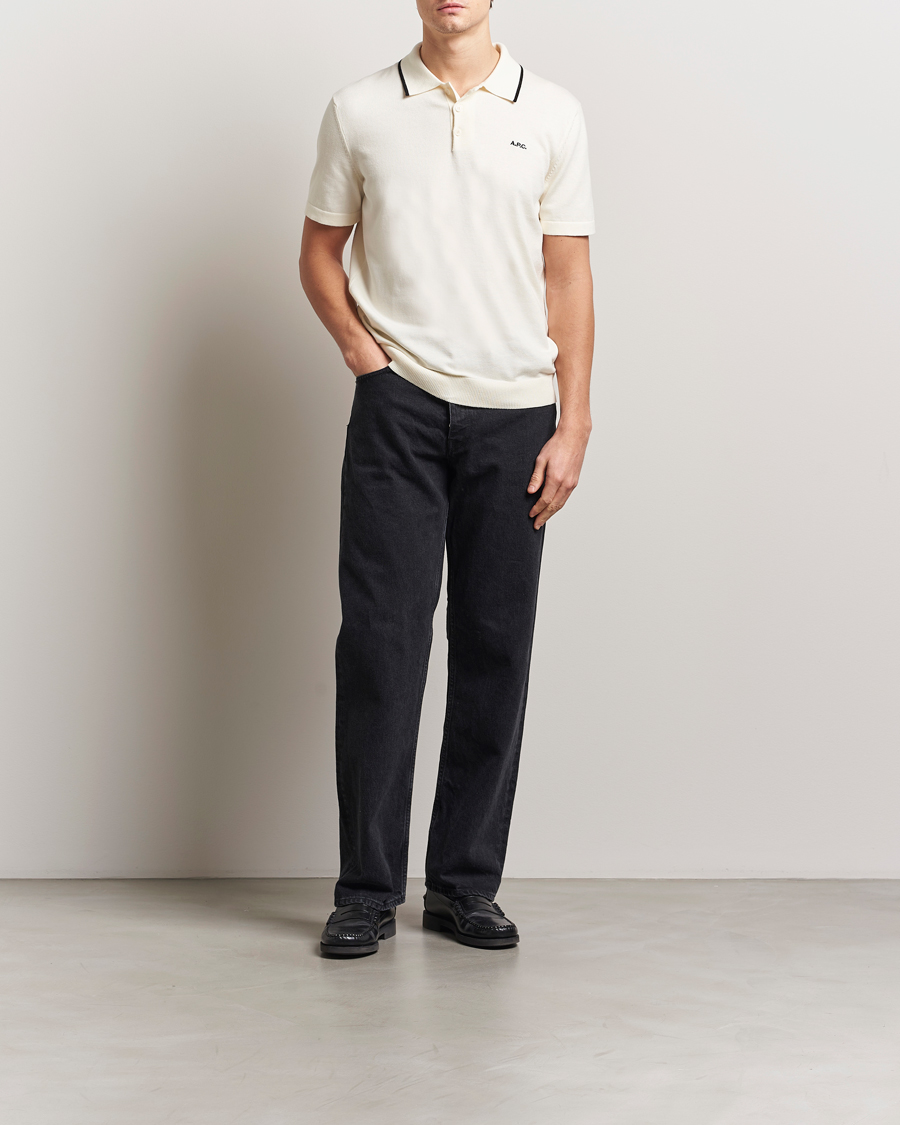 Herren | Poloshirts | A.P.C. | Fynn Knitted Polo White