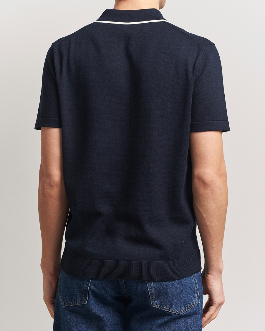 Herren | Poloshirts | A.P.C. | Fynn Knitted Polo Marine