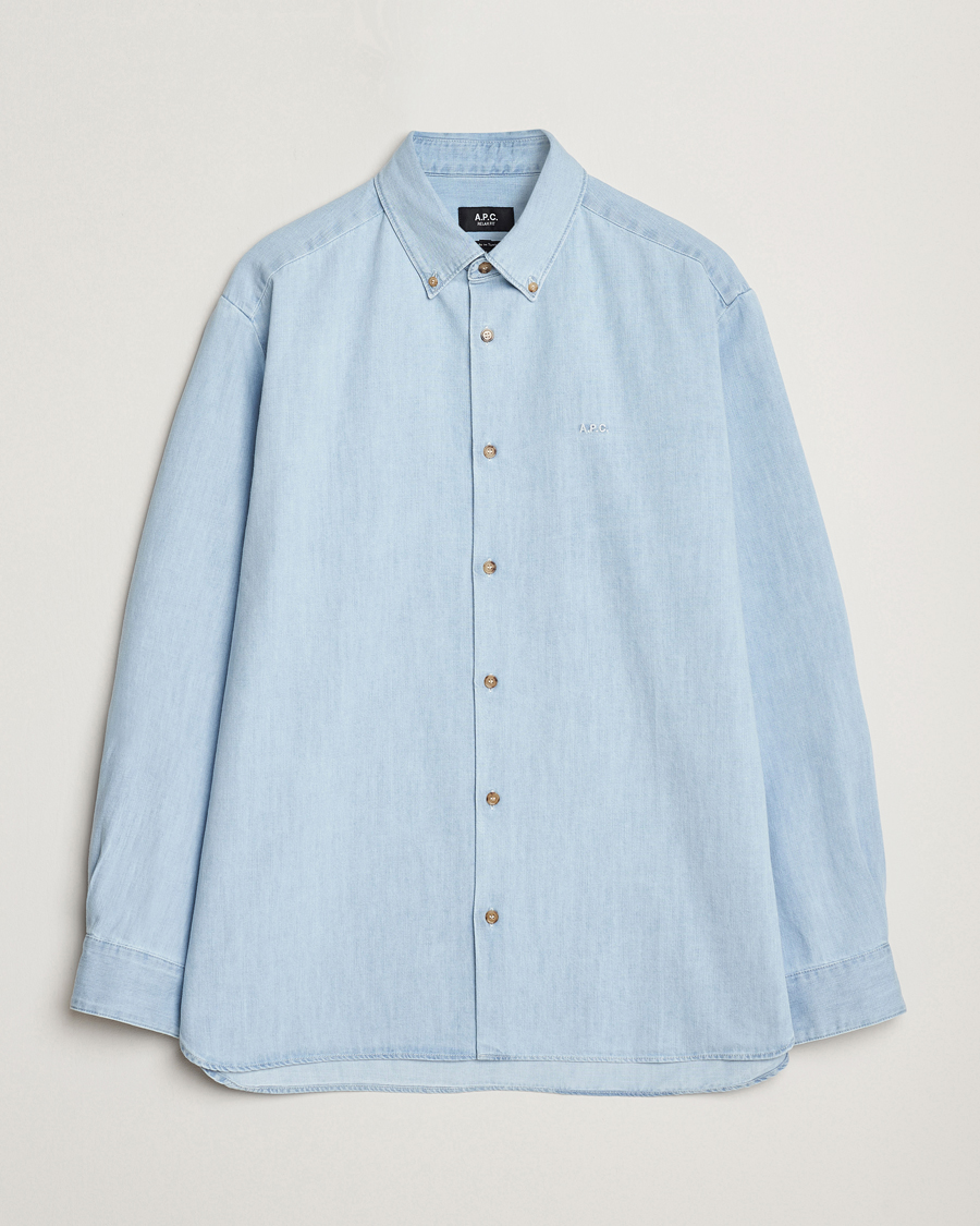 Herren | Hemden | A.P.C. | Mathias Denim Shirt Pale Blue