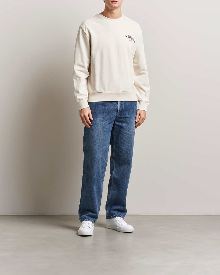 Herren | Pullover | A.P.C. | Tyle Embroidered Sweatshirt Ecru