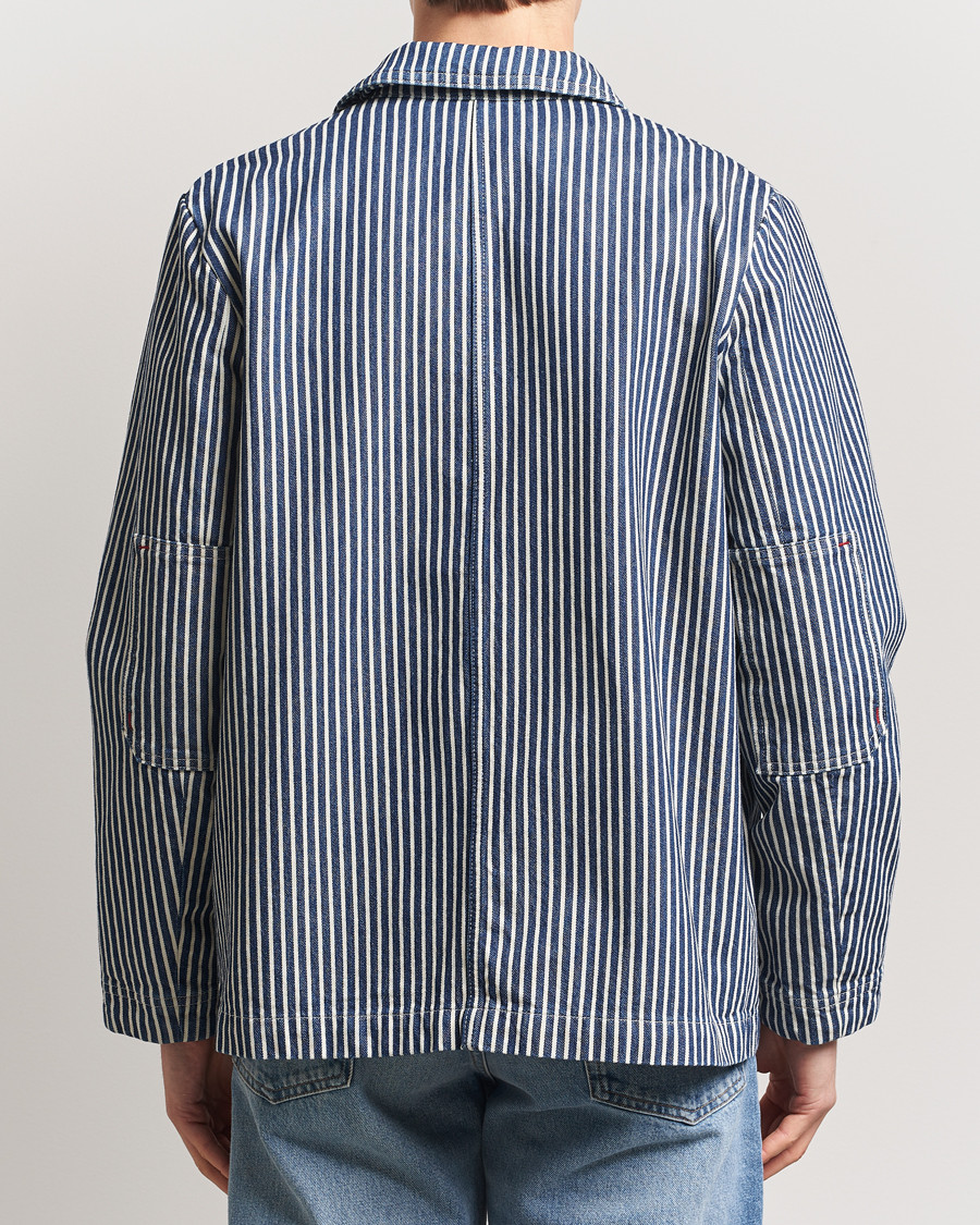 Herren | Hemden | A.P.C. | Raphael Hickory Striped Overshirt Blue/White