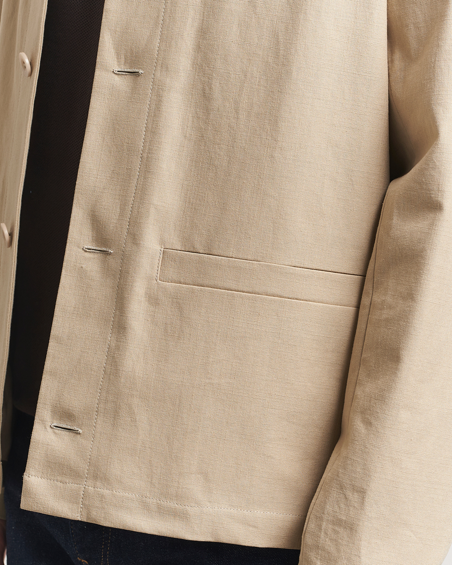 Herren | Jacken | A.P.C. | Rodney Textured Cotton Overshirt Beige