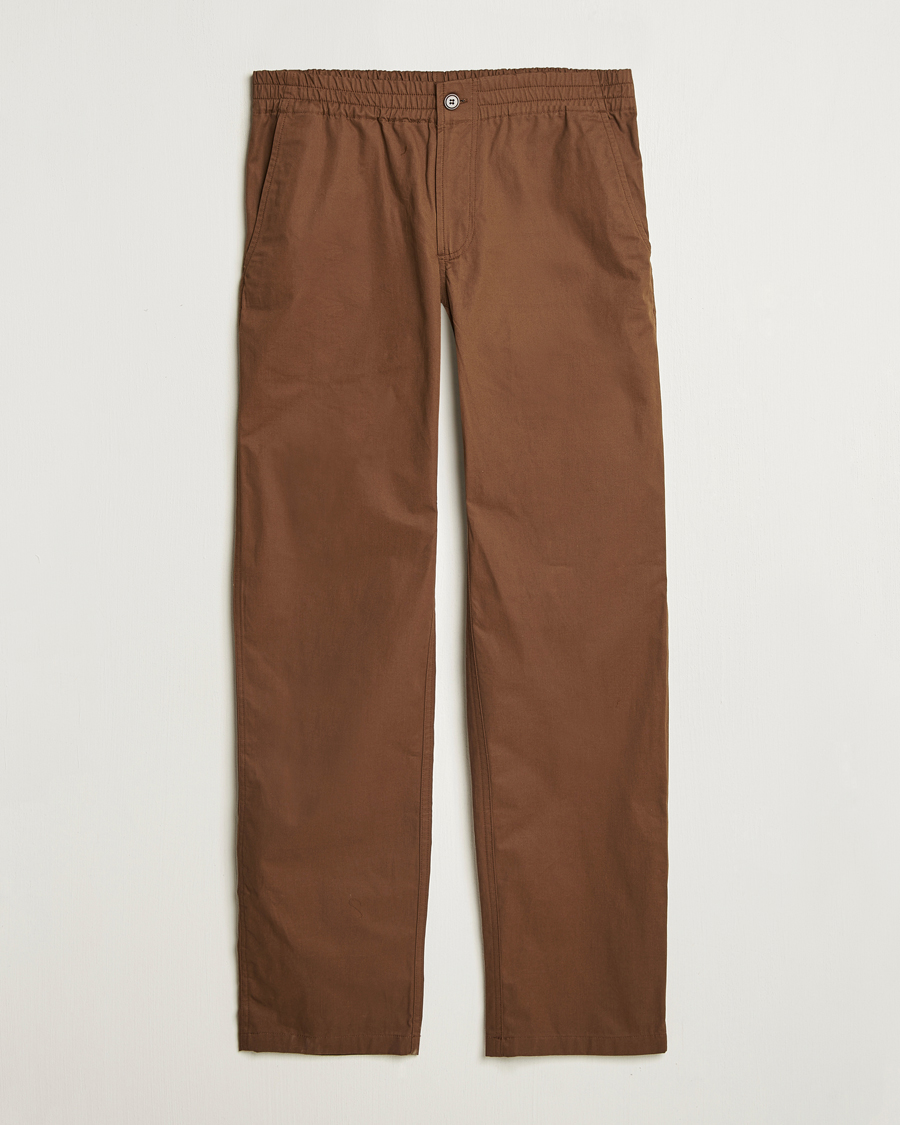 Herren | Hosen | A.P.C. | Chuck Cotton Drawstring Trousers Brown
