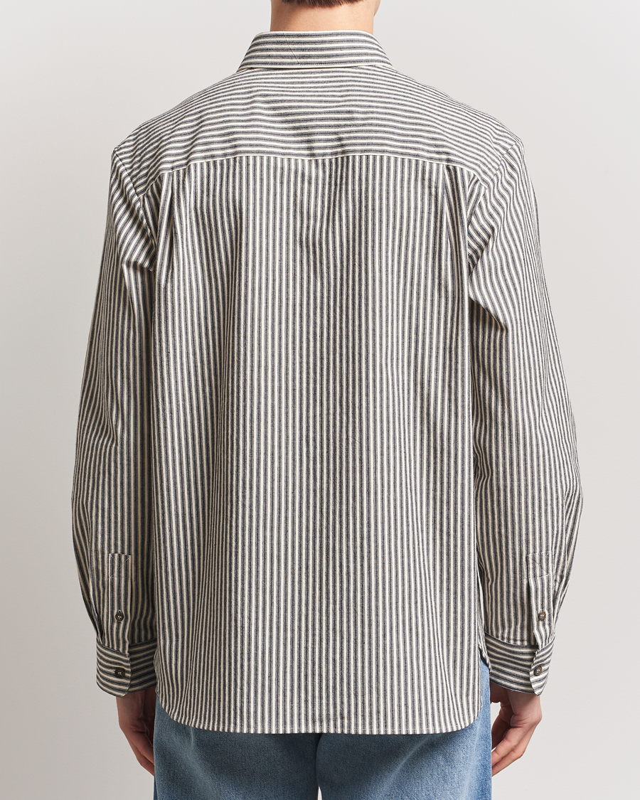 Herren | Hemden | A.P.C. | Rustic Cotton Striped Overshirt Black/White