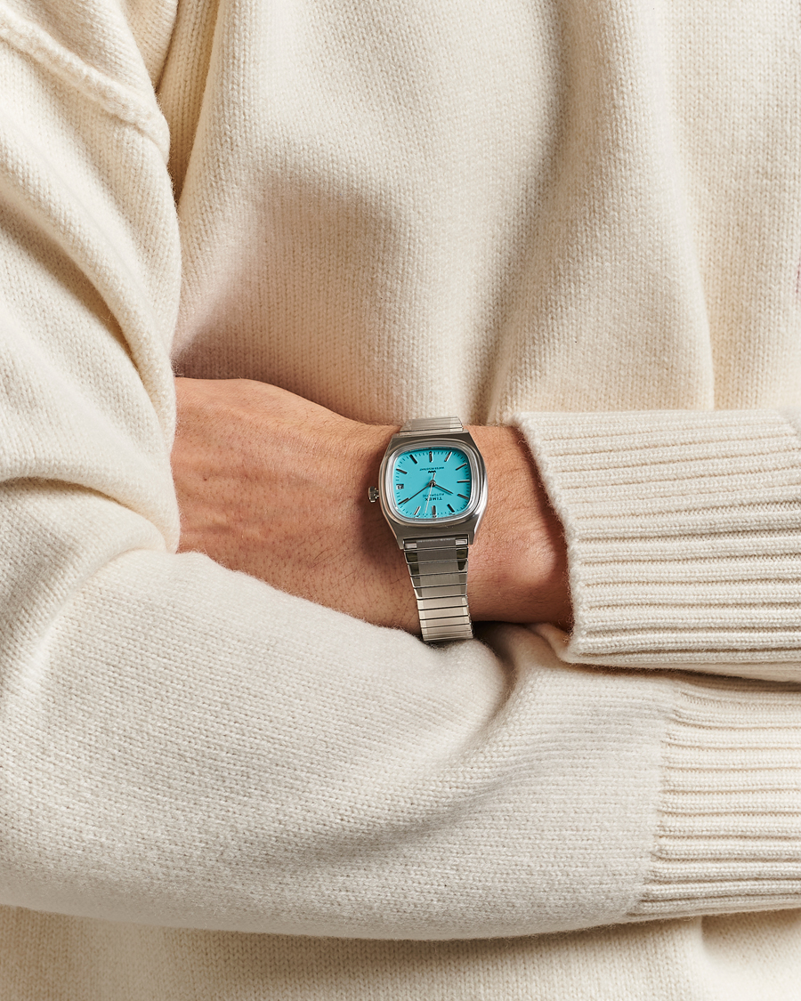 Herren | Timex Men's Automatic Steel 34mm Aquamarine Dial | Timex | Men's Automatic Steel 34mm Aquamarine Dial