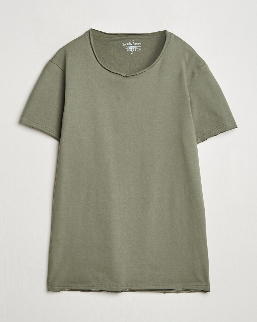 Herren | T-Shirts | Bread & Boxers | Crew Neck Relaxed T-Shirt Khaki Green