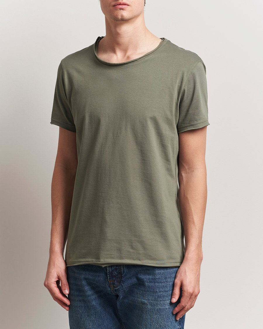 Herren | T-Shirts | Bread & Boxers | Crew Neck Relaxed T-Shirt Khaki Green