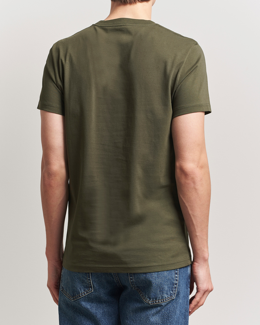 Herren | T-Shirts | Bread & Boxers | Crew Neck Regular T-Shirt Dark Army Green