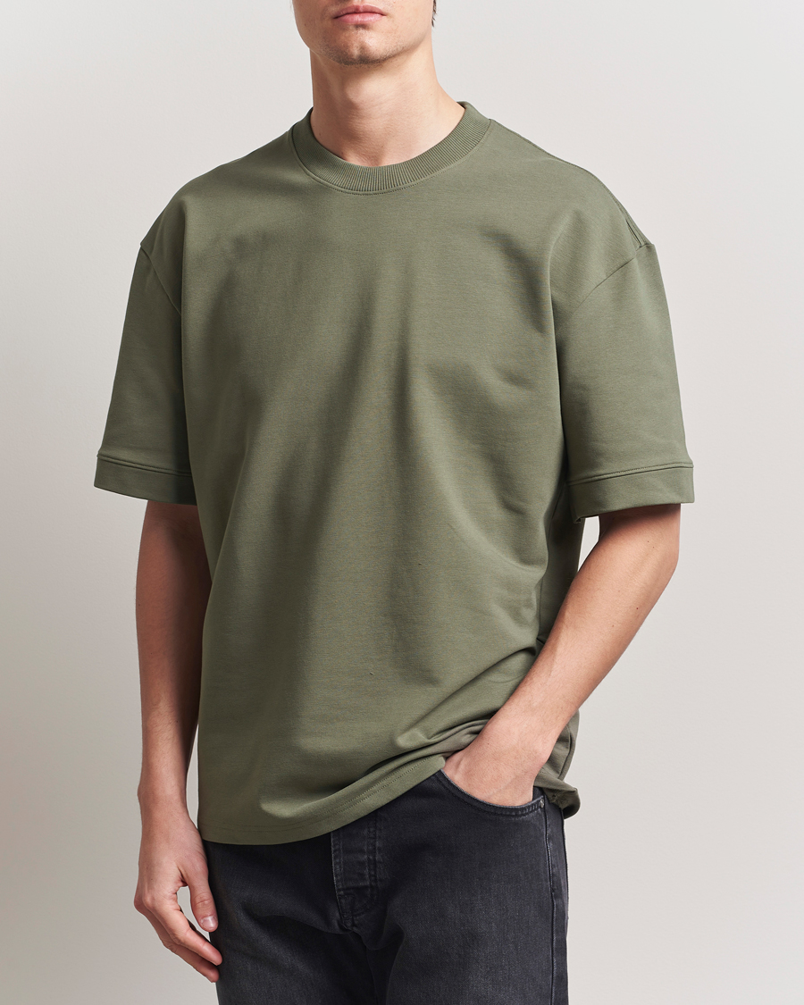 Herren | T-Shirts | Bread & Boxers | Loungewear T-Shirt Khaki Green