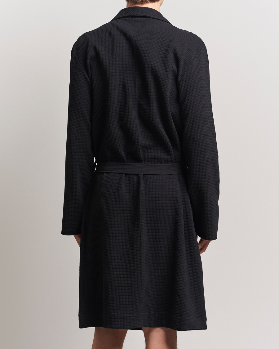 Herren | Schlafanzüge & Bademäntel | Bread & Boxers | Waffle Robe Black
