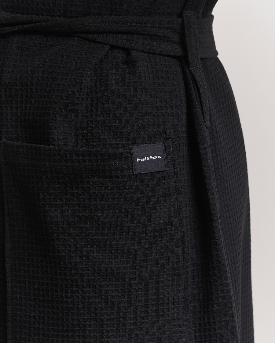 Herren | Schlafanzüge & Bademäntel | Bread & Boxers | Waffle Robe Black