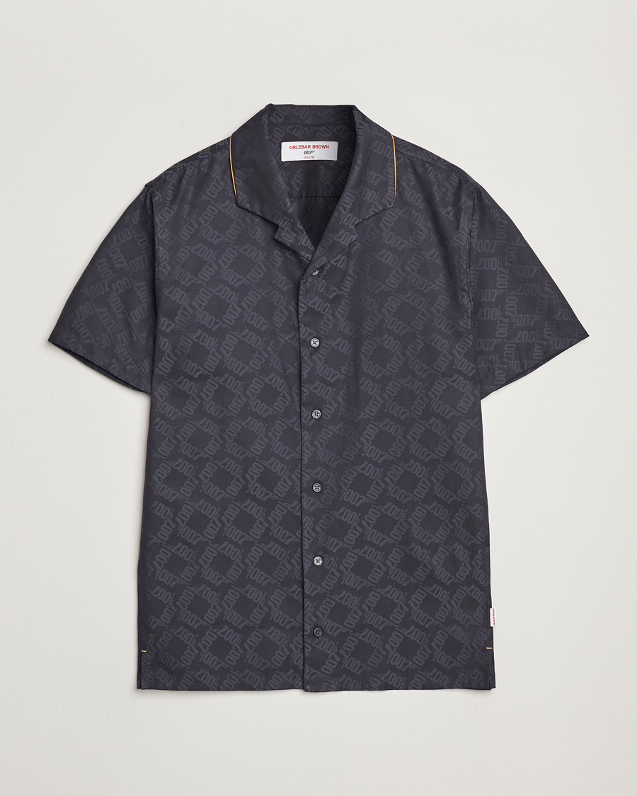 Herren | Hemden | Orlebar Brown | Hibbert 007 Monogram Shirt Black